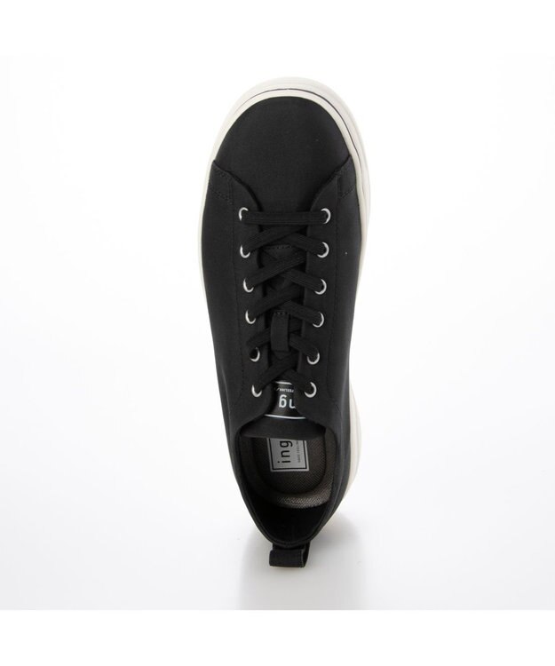 ing <ing>【レイン対応】ローカット厚底スニーカー ブラック