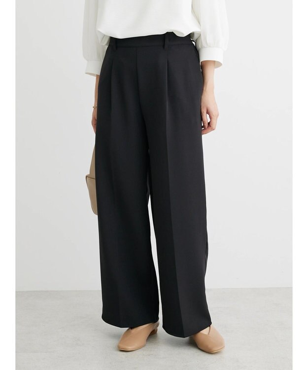 Green Parks きれいシルエットワイドパンツ