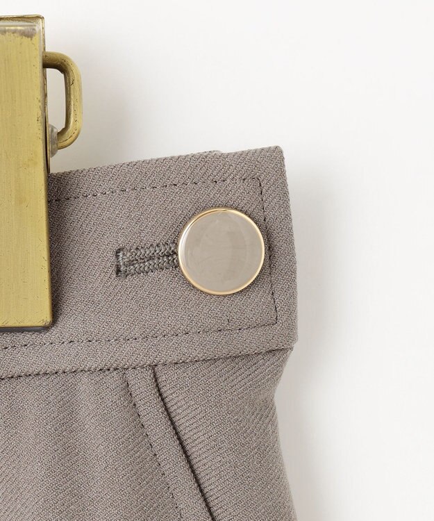 ANY SIS L ビューティサーモ2WAYストレッチ フレアスカート グレージュ