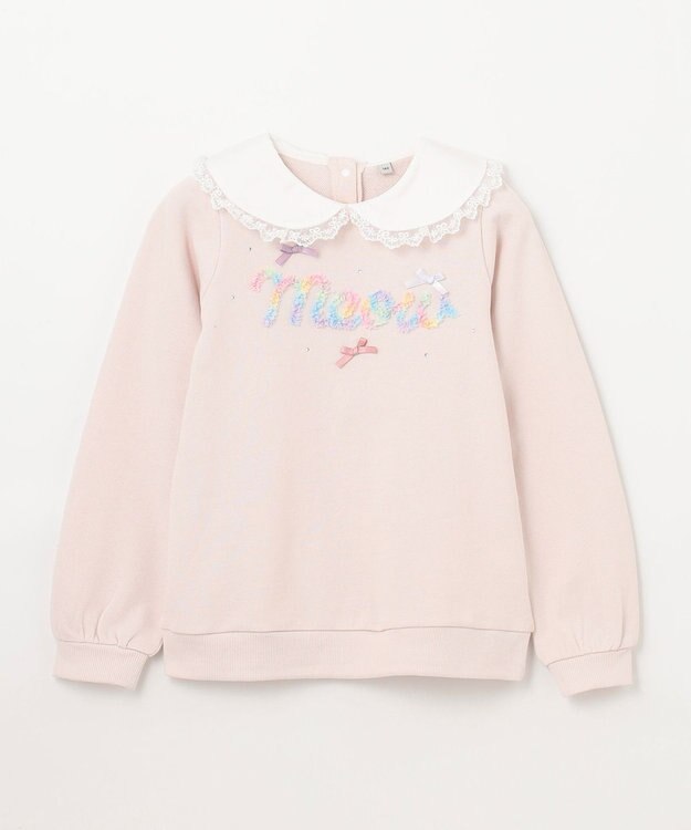 ANY KIDS 裏毛 モシャモシャ ロゴ トレーナー エクリュ