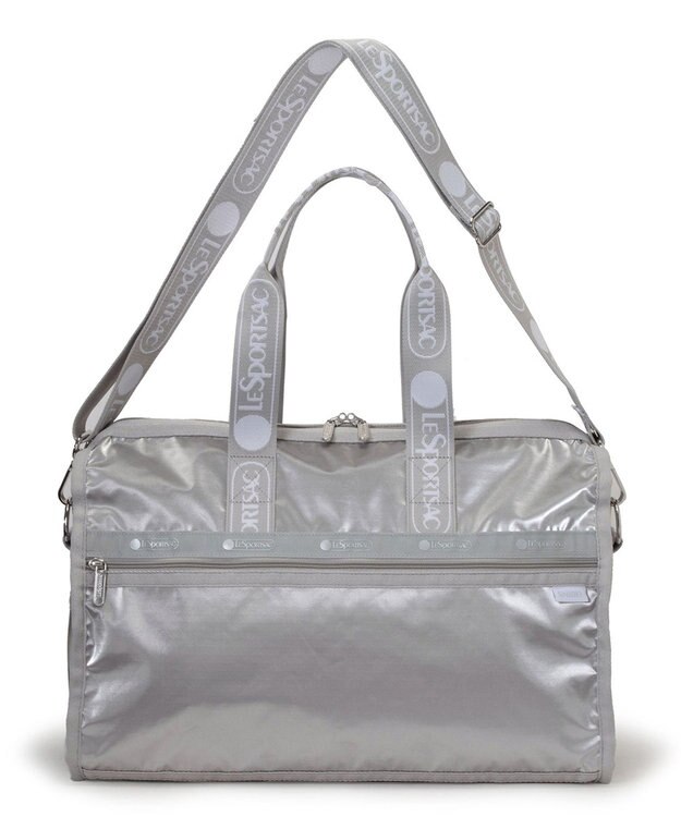 LeSportsac DELUXE MED WEEKENDER MH/ロゴジャガードシルバースナイデル ロゴジャガードシルバースナイデル