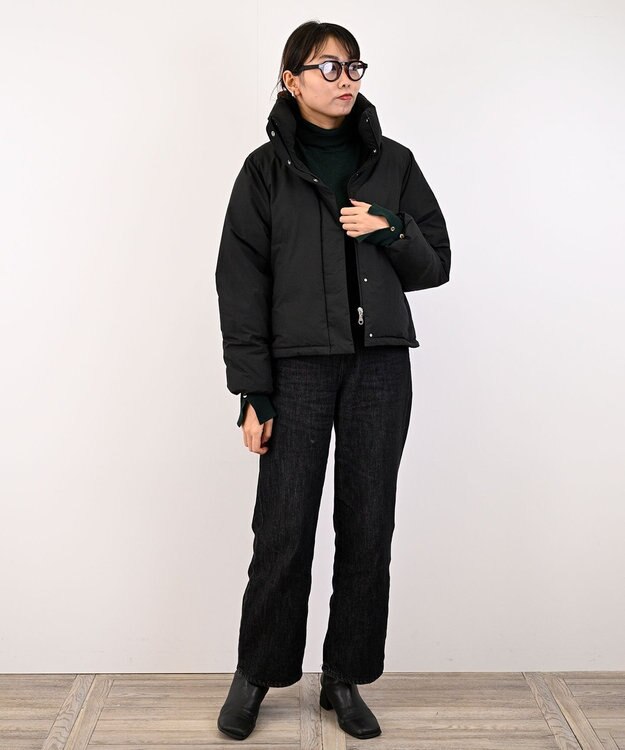 KWD 【日本製/高品質ダウン】STAND COLLAR DOWN BLOUSON ダウンブルゾン ブラック