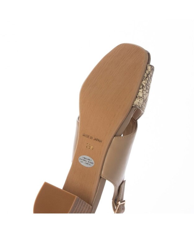 ing <ing>カバードデザインバックベルトサンダル ベージュ