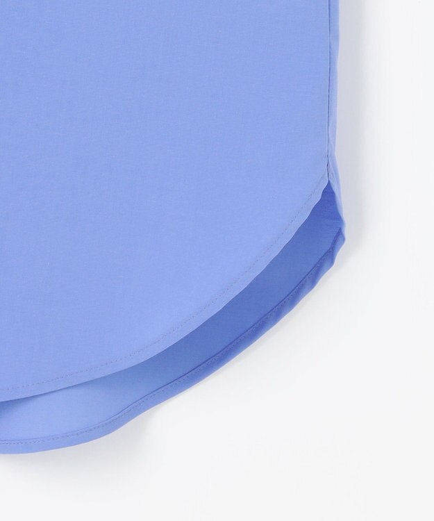 組曲 コットンタッチシャーティング ブラウス ブルー系