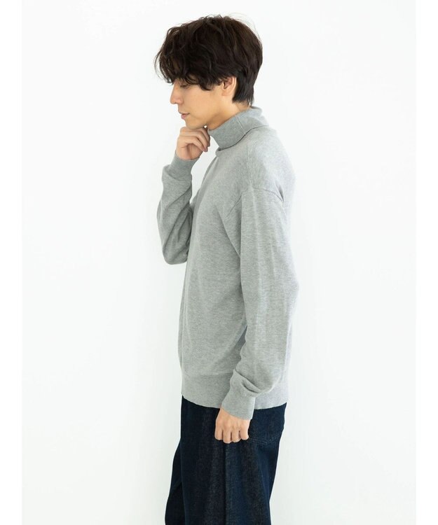 CRAFT STANDARD BOUTIQUE タートルネックニットプルオーバー Light Gray