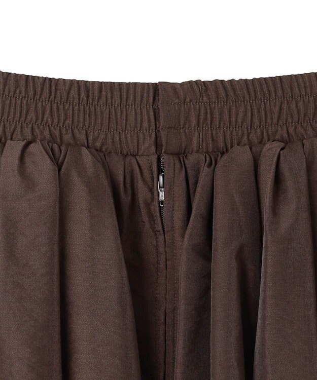 uncrave シアー オーガンジー フレア スカート ブラウン