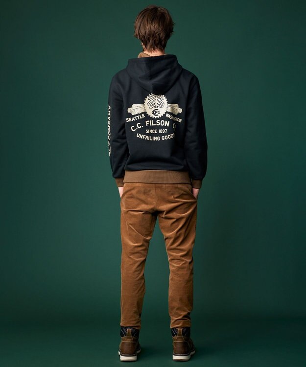 JOSEPH ABBOUD MOUNTAIN 【FILSON】PROSPECTOR GRAPHIC HOODIE　フーディ ブラック系