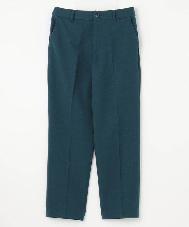 ANY 【ウエストゴム/リントラク加工/裏起毛/ストレッチ】シークレットウォーム　テーパードパンツ グリーン