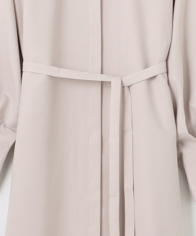 JOSEPH 【洗える】ノーブルサテン　シャツドレス Beige