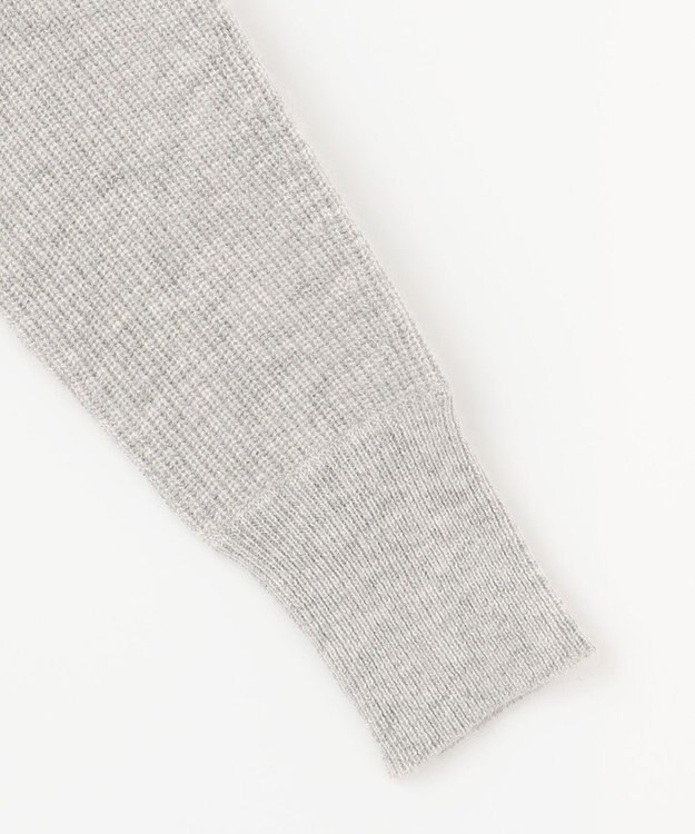 自由区 L 【洗える】シャイニールレックス ドルマンスリーブニット ライトグレー系