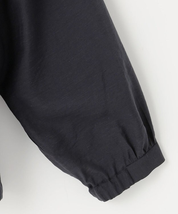 J.PRESS LADIES 【洗える】Sheer Vis リネン ノーカラー ブルゾン ネイビー系