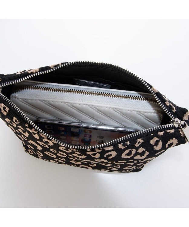 UNBILLION カシュカシュ cachecache / ニットジャガード舟形ショルダー ブラック