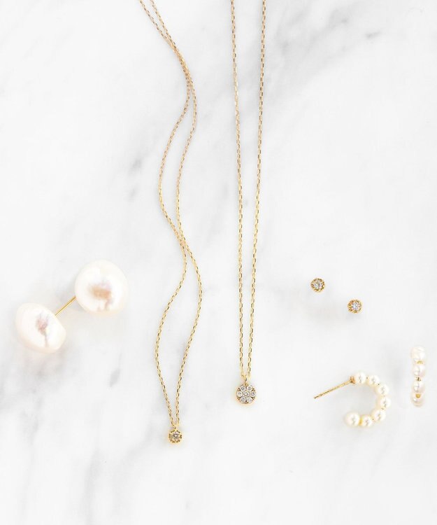 TOCCA 【WEB限定】FLORA K18 DIAMOND  K18 PIERCED EARRINGS K18 ダイヤモンド ピアス ゴールド系