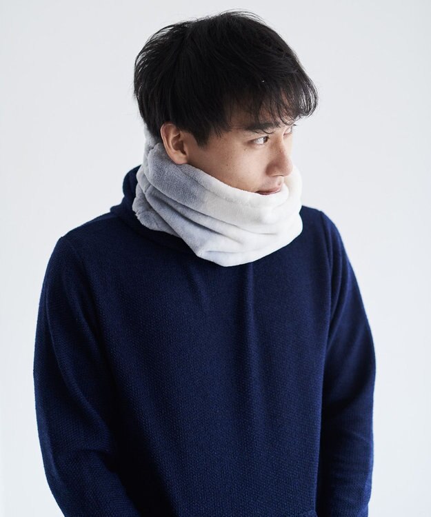 LOOM&SPOOL FOL綿毛布ネックウォーマー グレーLP-004025GY