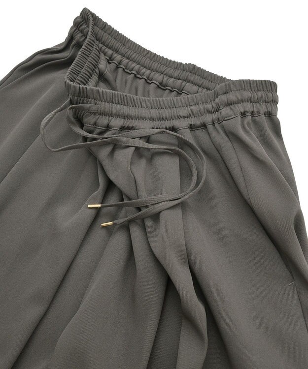 Green Parks ウエストタックイージーパンツ Charcoal Gray