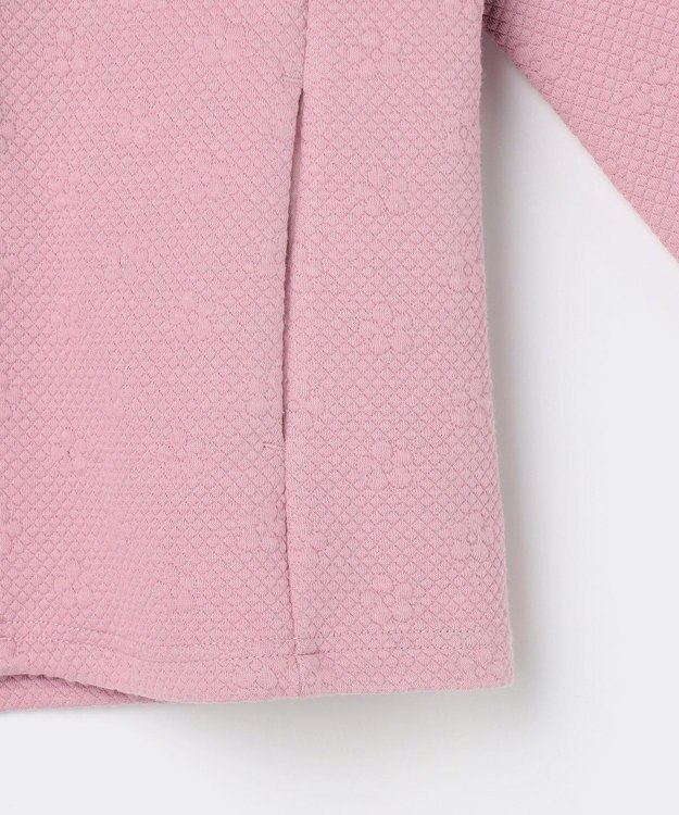 組曲 KIDS 【150-160㎝】フラワーキルト パーカー ラベンダー