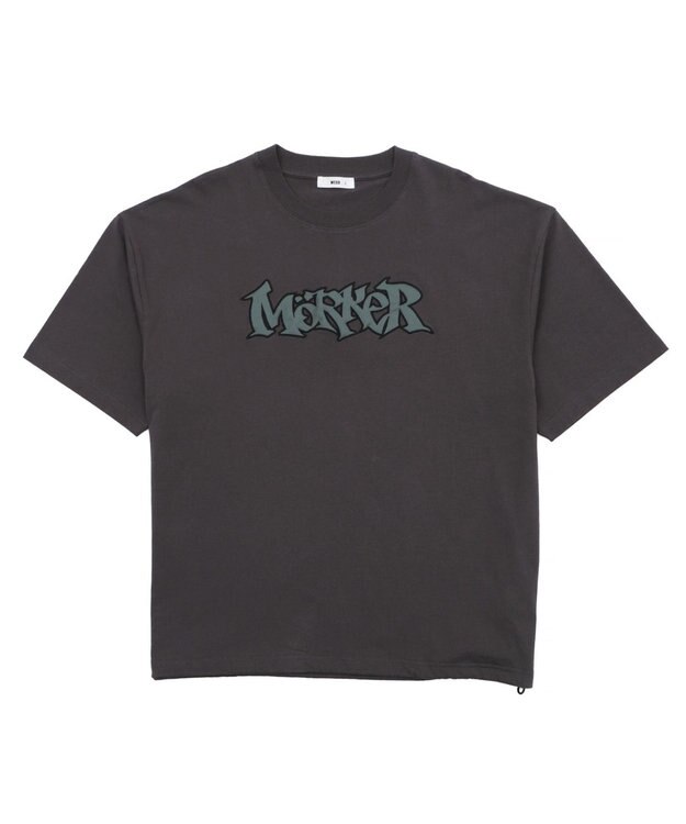 WEGO 【ユニセックス着用ITEM】ワッペンロゴドロストBIG　T（SS） スミクロ