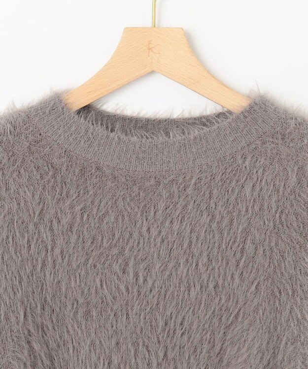 組曲 ナイロンファー ニット モカブラウン系