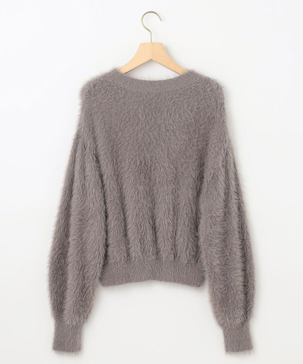 組曲 ナイロンファー ニット モカブラウン系