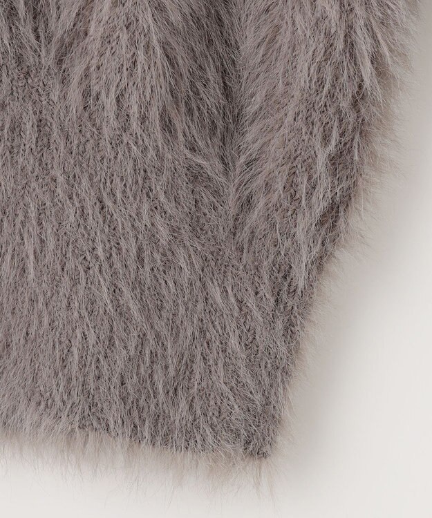 組曲 ナイロンファー ニット モカブラウン系