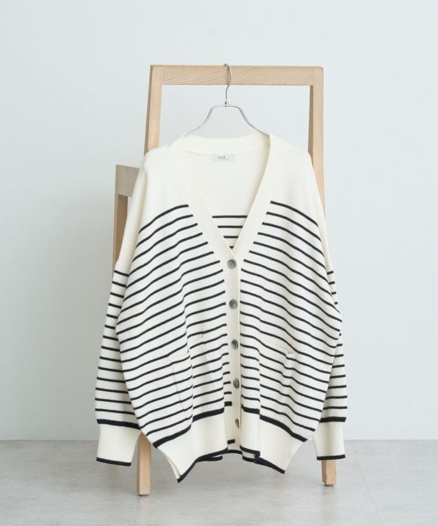 earth music&ecology やわらかタッチカーディガン Border