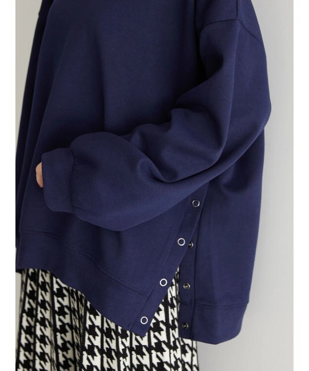 AMERICAN HOLIC カフタンサイドボタンポンチプルオーバー Blue