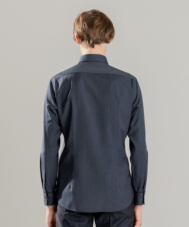 JOSEPH HOMME ACTIVE TROPICAL WOOL SHIRT ネイビー系