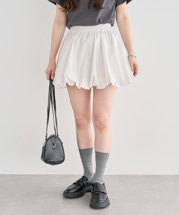 Green Parks ・ＥＬＥＮＣＡＲＥ　ＤＵＥ　バルーンミニスカート Off White