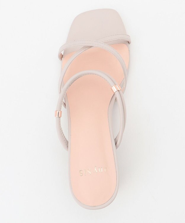 ANY SIS 【美人百花7月号掲載】ナローストラップ サンダル アイボリー