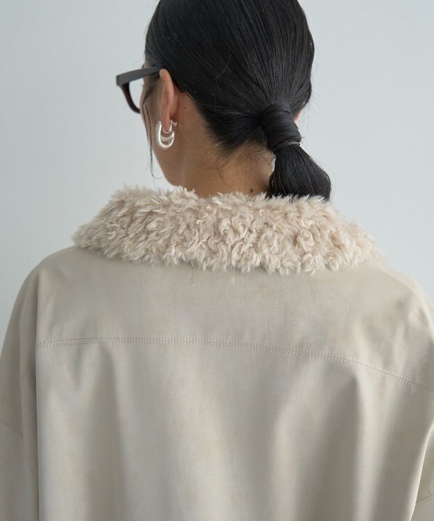 YECCA VECCA レザーライクシャツジャケット Black