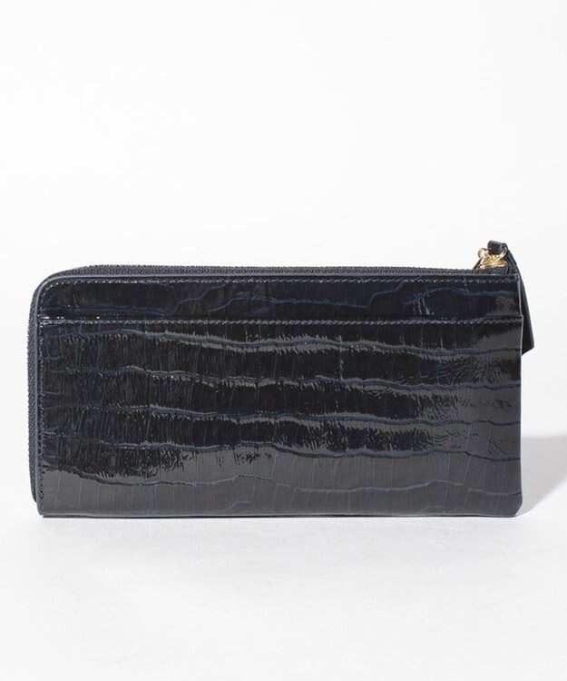 LANVIN en Bleu マゼンダ Lファスナー長財布 ネイビー