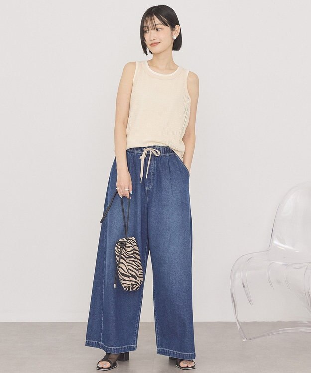 AMERICAN HOLIC 【２点セット】メッシュレイヤードタンクトップ Ivory