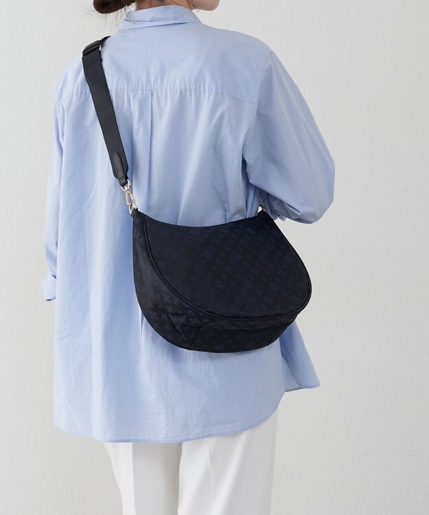 russet 2WAYショルダーバッグ【ナイロンジャガード】(CE-1446) Black/Navy