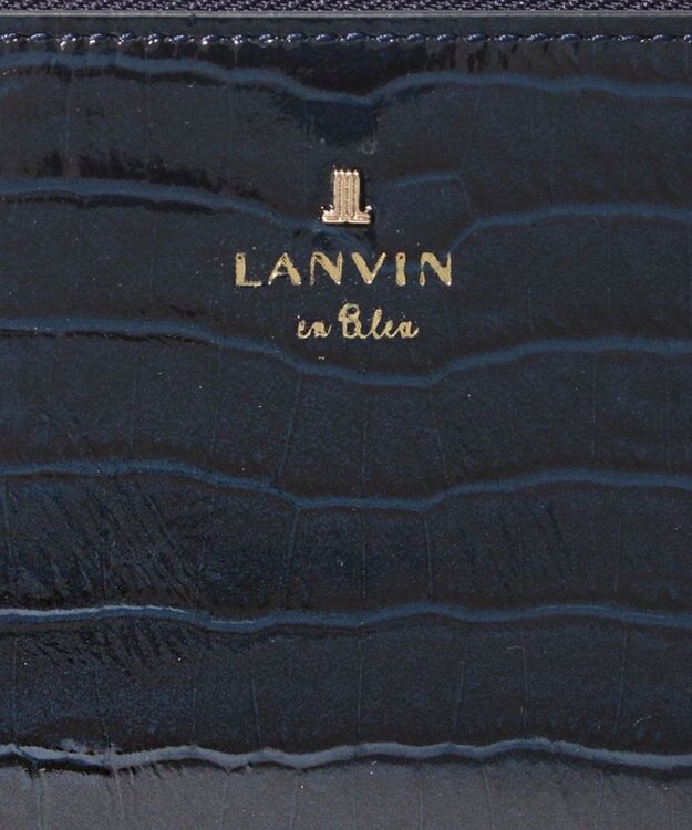 LANVIN en Bleu マゼンダ Lファスナー長財布 ネイビー