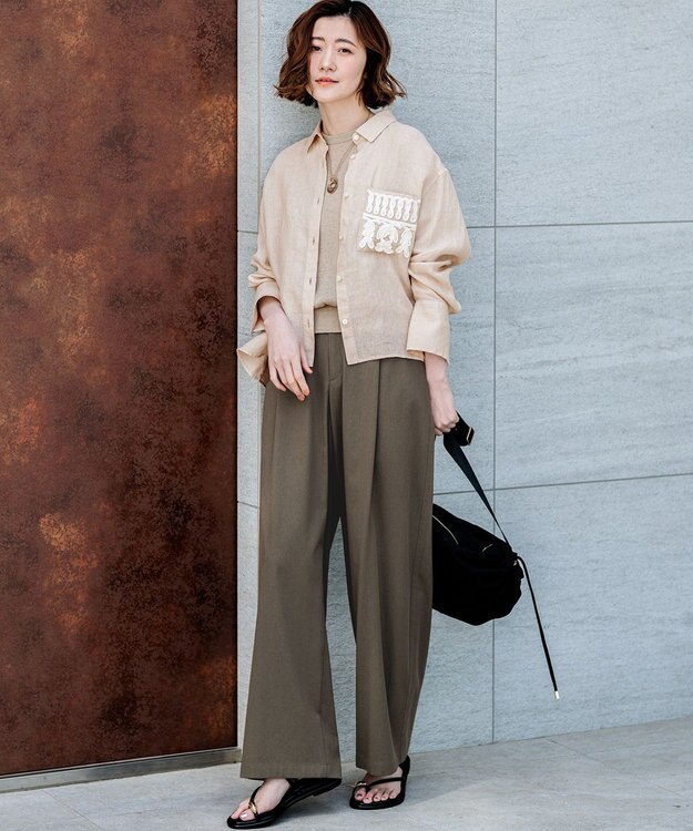 23区 【Oggi掲載/好評につき追加】メタルリングトップ ネックレス ゴールド系