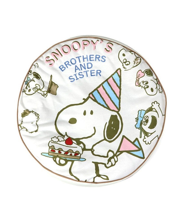PET PARADISE 【限定250個】スヌーピー 限定 バースデー クッション 白~オフホワイト