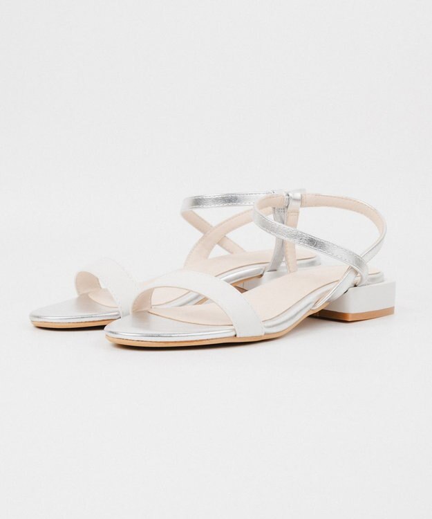 BONTRE 【PRECIEUX JOUET/プレシュウジュエ】オーバーヒールストラップサンダル/014PJ シルバー