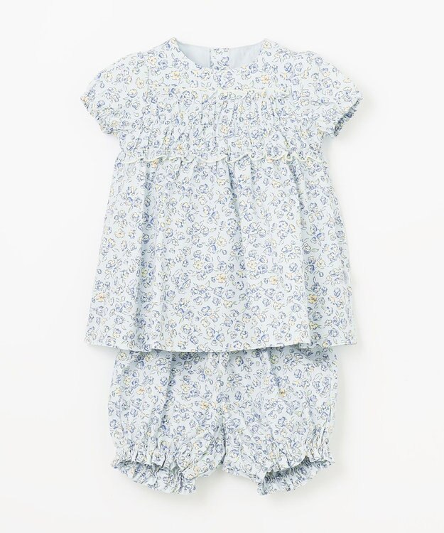 組曲 KIDS 【80-90㎝】サクラララ セットアップ サックスブルー系5