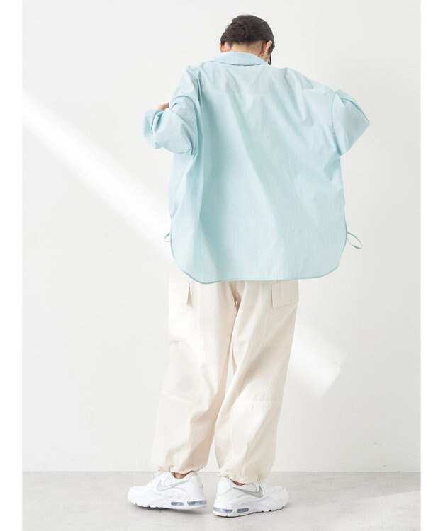 earth music&ecology ＴＲキュプラドロストシャツ Light Green