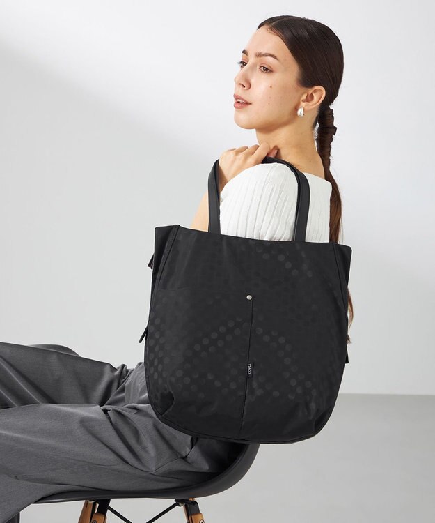 Y'SACCS 小西真奈美×Y'SACCS　Polka Dots デイリートートバッグ ブラック