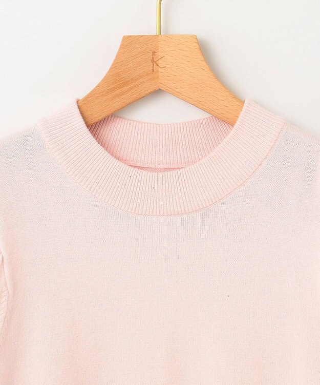 組曲 【WEB限定】ELENAスパンコールバックパール ニット ピンク系