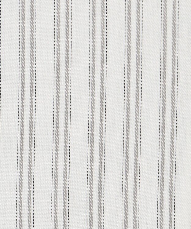 J.PRESS LADIES 【洗える】ウォッシャブルキュプラツイル ピンタック ブラウス ホワイトストライプ系