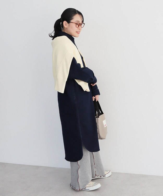 CRAFT STANDARD BOUTIQUE 裏起毛デニムヘンリーワンピース Indigo
