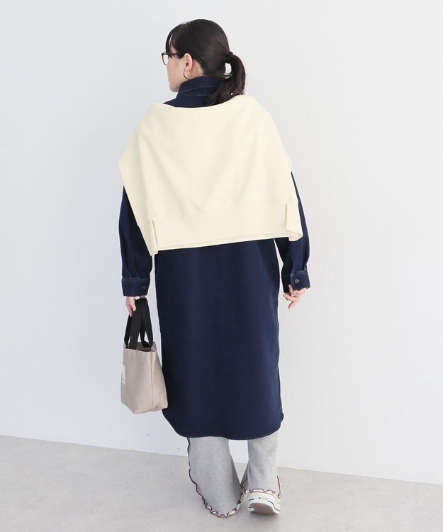 CRAFT STANDARD BOUTIQUE 裏起毛デニムヘンリーワンピース Indigo
