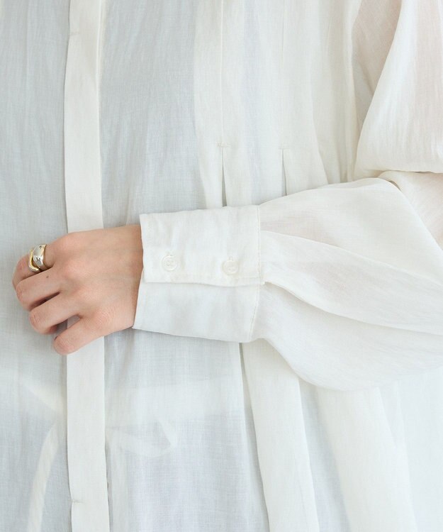 CRAFT STANDARD BOUTIQUE ヴィンテージボイルタックフレアシャツ Off White