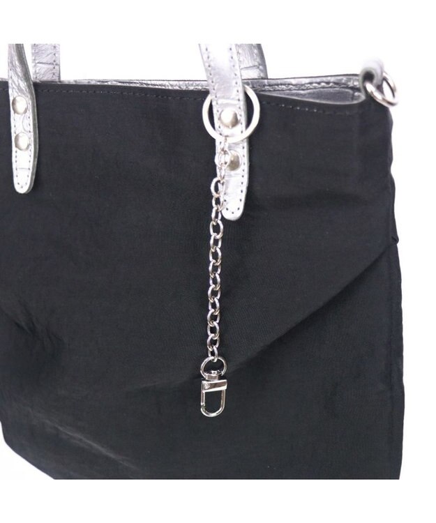 Regalo Felice 【超軽量 / ショルダー付き】2wayトート小 / REGALO BKS(ブラック×シルバー)