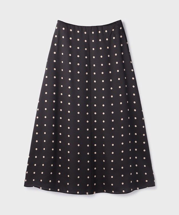 GRACE CONTINENTAL ドットスカート ブラック