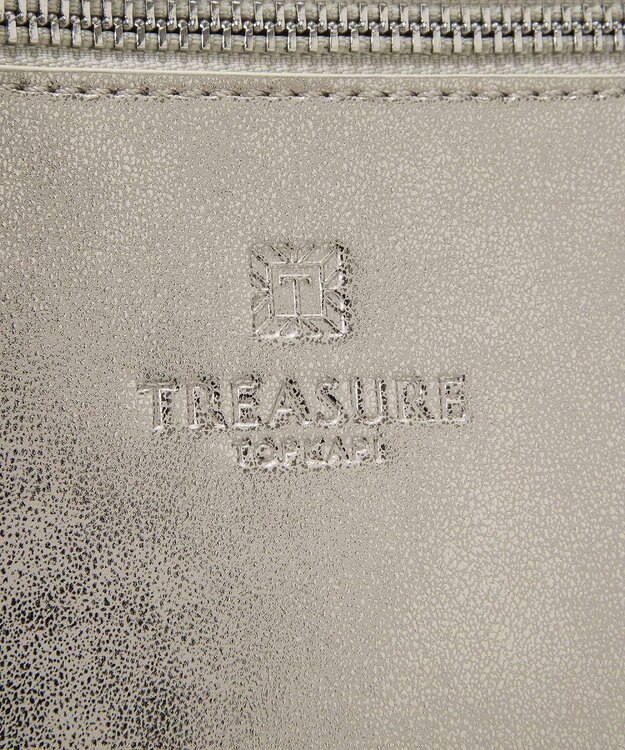 TOPKAPI 【TREASURE TOPKAPI】フェイクレザー ポーチ付き パラコード かがりトートバッグ オフ