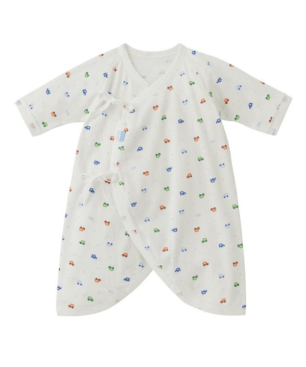 MIKI HOUSE HOT BISCUITS 出産準備セット 通年用(総柄) ブルー