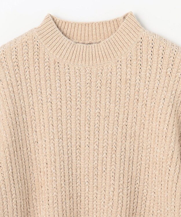 ANY レーシーモールニット ライトベージュ